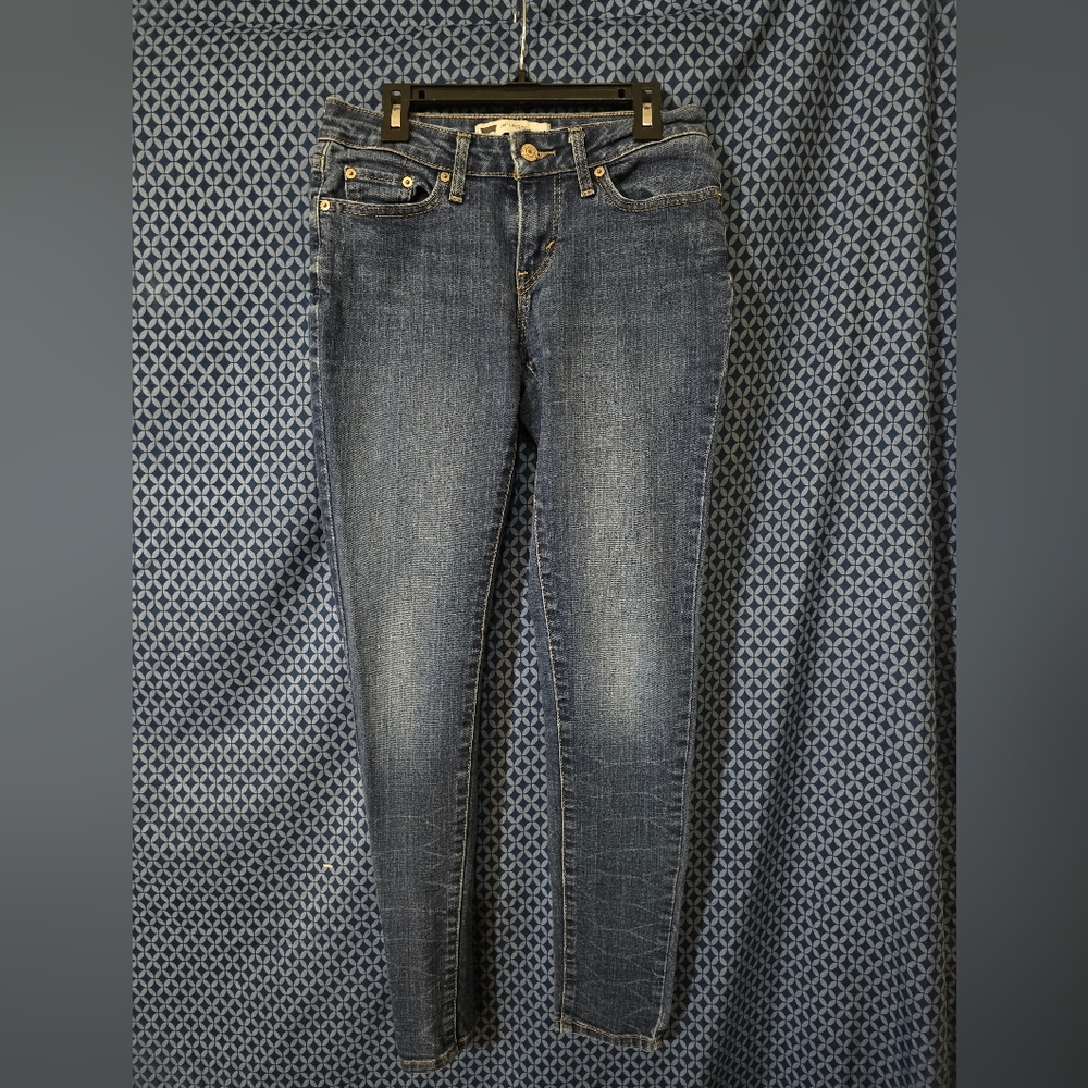 Levi's - Juniors Dark Blue 535 Denim Skinny Legging Jeans. Size - 5